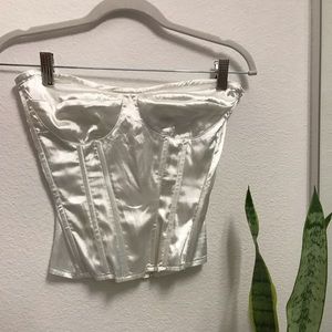 Silk Sheer Corset - PLT  Lingerie - Small
